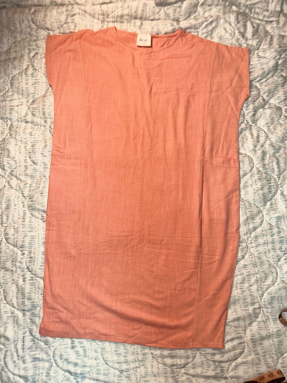 Ella Mara Coral Relaxed Shift Tunic with Pockets